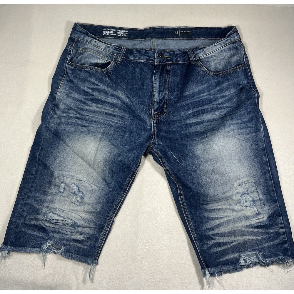 Smoke Rise Men's Jeans Shorts Size 42 Distressed Cut off Streetwear